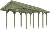 Skanholz Einzelcarport Wallgau, BxT: 380x750 cm, 215 cm Einfahrtsh&ouml;he, mit