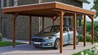 Skanholz Einzelcarport Friesland, BxT: 397x555 cm, 221 cm Einfahrtsh&ouml;he