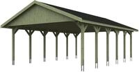 Skanholz Doppelcarport Wallgau, BxT: 620x900 cm, 215 cm Einfahrtsh&ouml;he, mit...