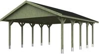 Skanholz Doppelcarport Wallgau, BxT: 620x750 cm, 215 cm Einfahrtsh&ouml;he, mit...