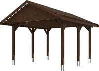 Skanholz Einzelcarport Wallgau, BxT: 430x500 cm, 215 cm Einfahrtsh&ouml;he, mit