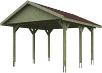 Skanholz Einzelcarport Wallgau, BxT: 430x500 cm, 215 cm Einfahrtsh&ouml;he, mit...