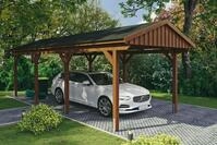 Skanholz Einzelcarport Fichtelberg, BxT: 317x808 cm, 273 cm Einfahrtsh&ouml;he, mit