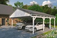 Skanholz Doppelcarport Fichtelberg, BxT: 618x808 cm, 574 cm Einfahrtsh&ouml;he, mit