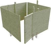 Skanholz Carport-Ger&auml;teraum Abstellraum C2, BxT: 314x317 cm, aus Profilschalung