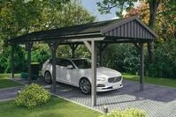 Skanholz Einzelcarport Fichtelberg, BxT: 317x808 cm, 273 cm Einfahrtsh&ouml;he, mit