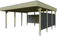 Skanholz Doppelcarport Friesland Set 13, BxT: 557x555 cm, 254 cm Einfahrtsh&ouml;he