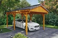 Skanholz Einzelcarport Fichtelberg, BxT: 317x566 cm, 273 cm Einfahrtsh&ouml;he, mit