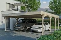 Skanholz Doppelcarport Grunewald, BxT: 622x796 cm, 590 cm Einfahrtsh&ouml;he, mit