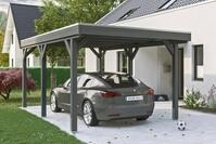 Skanholz Einzelcarport Grunewald, BxT: 321x554 cm, 289 cm Einfahrtsh&ouml;he, mit