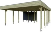 Skanholz Doppelcarport Friesland Set 14, BxT: 557x708 cm, 254 cm Einfahrtsh&ouml;he