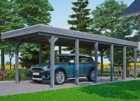 Skanholz Einzelcarport Friesland, BxT: 314x860 cm, 221 cm Einfahrtsh&ouml;he