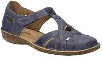 Klettschuh JOSEF SEIBEL "ROSALIE 29", Damen, Gr. 36, blau (dunkelblau), Leder, Schuhe
