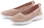LASCANA Halbschuh, Slip-On-Sneaker, Sneaker Ballerinas zum Reinschl&uuml;pfen VEGAN rosa