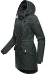 Ragwear Wintermantel Elsie Melange Wasserdichter Winterparka mit Kapuze und