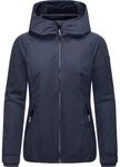 Winterjacke RAGWEAR "Winterjacke Dizzie Warm Rain", Damen, Gr. XS, blau (navy),