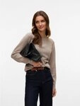 Vero Moda Rundhalspullover VMDOFFY LS O-NECK BLOUSE GA NOOS Materialmix,...