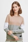 OXMO Hoodie OXOmaya Sportlicher Sweatpullover mit kontrastreichem Muster