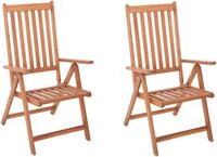 MERXX Gartensessel Vitoria (Set, 2-St), 2er Set, Eukalyptusholz, klappbar,