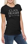 Urban Backwoods Print-Shirt Clan Fraser Damen T-Shirt Bannockburn 1314 William