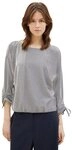 TOM TAILOR Denim 3/4-Arm-Shirt in feiner Rippoptik