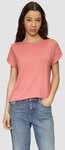 QS Kurzarmshirt T-Shirt T-Shirt aus Lyocellmix