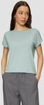 QS Kurzarmshirt T-Shirt T-Shirt aus Lyocellmix