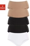 petite fleur H&uuml;ftslip (5er-Pack) aus elastischer Baumwolle