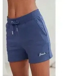 Bench. Loungewear Shorts mit Logodruck und Stickerei blau 36/38