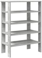 vidaXL Schuhregal Schuhregal Betongrau 61x32x87,5 cm Holzwerkstoff, 1-tlg.