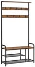 VASAGLE Garderobenst&auml;nder Garderobe, mit Schuhregal, 85 x 30 x 180,5 cm