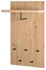 HAKU Garderobenst&auml;nder PARMA 11 Garderobe - eiche-schwarz - MDF, Metall - H. 90cm x