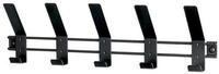 HAKU Garderobenleiste Garderobe - schwarz - Metall - H. 14cm x B. 52cm -