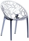 CLP Gartenstuhl Crystal, Outdoor, Kunststoff, stapelbar & wetterfest