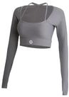 YEAZ Yogatop CLUB LEVEL Long Top (1-tlg) Perfekt f&uuml;r Workouts, Yoga, Fitness &