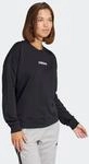 Sweatshirt ADIDAS SPORTSWEAR "W LIN FT SWT", Damen, Gr. M, schwarz-wei&szlig; (schwarz,
