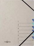 PAGNA F&auml;chermappe Ordnungsmappe Easy Grey 7 F&auml;cher grau 44307-02