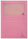 EXACOMPTA Organisationsmappe Exacompta Fenstermappe Super-rosa 100St