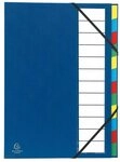 EXACOMPTA Organisationsmappe Ordnungsmappe Ordonator A4 12 F&auml;cher blau (6 St&uuml;ck)