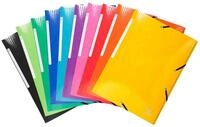 EXACOMPTA Organisationsmappe 25x Sammelmappe +3 Klappen Gummizug MAXI Karton A4