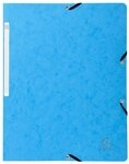 EXACOMPTA Organisationsmappe 25x Eckspannmappe + Gummizug ohne Klappen, Karton,...