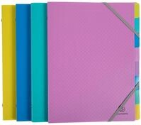 EXACOMPTA F&auml;chermappe 8x F&auml;chermappe A4 PP Gummizug 3 Klappen 8 F&auml;chern...