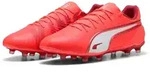 PUMA KING MATCH FG/AG Fu&szlig;ballschuh f&uuml;r Rasen- und Kunstrasenpl&auml;tze rot 44 EU