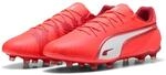 Fu&szlig;ballschuh PUMA "KING MATCH FG/AG", Gr. 44, wei&szlig; (glowing rot, puma wei&szlig;, rot