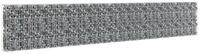vidaXL Gabionenzaun, Gabionenwand mit Abdeckung Verzinkter Stahl 600&times;30&times;100 cm