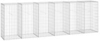 vidaXL Gabionenzaun, Gabionenwand mit Abdeckung Verzinkter Stahl 300&times;50&times;100 cm