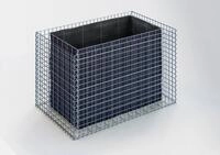 Gabiona Hochbeet Hochbeet eckig 130 cm x 80 cm x 80 cm (L x H x T),...