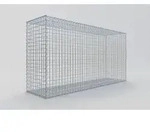 Gabiona Drahtkorb, Gabionen 200 x 100 x 50 versch. Tiefen MW 5 x 5 silberfarben...