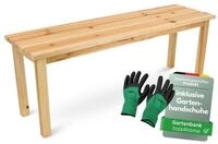 holz4home&reg; Gartenbank Kleine Sitzbank aus Holz I Ohne Lehne, Einfache Montage...