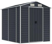 vidaXL Gartenhaus Ger&auml;tehaus Anthrazit 191x215x198 cm Verzinkter Stahl